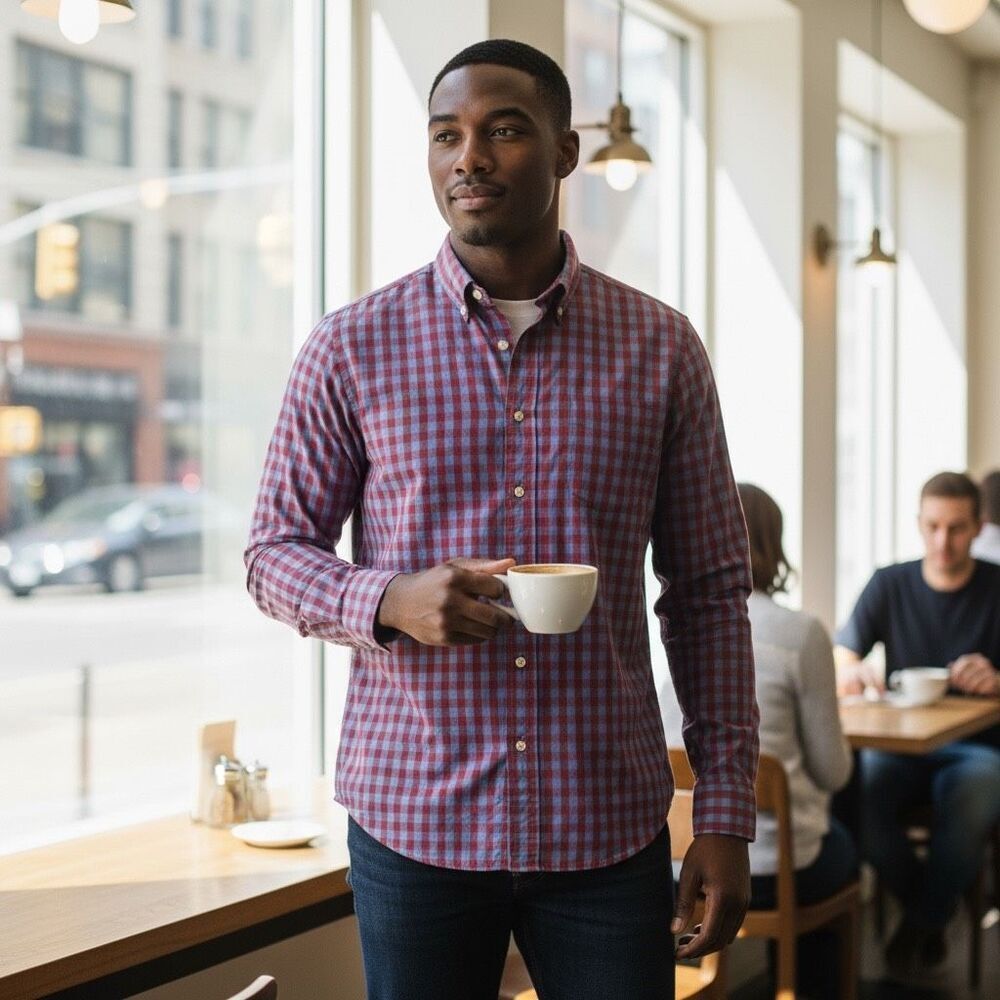 J.CrewโClassic Flex Washed Plaid Buttonโ Down Shirt Small